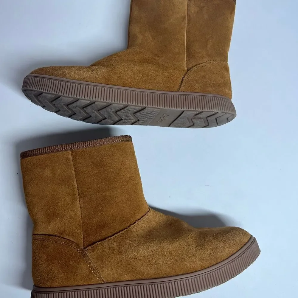 Cat & Jack Suede Zipped Boots Girls Size 5